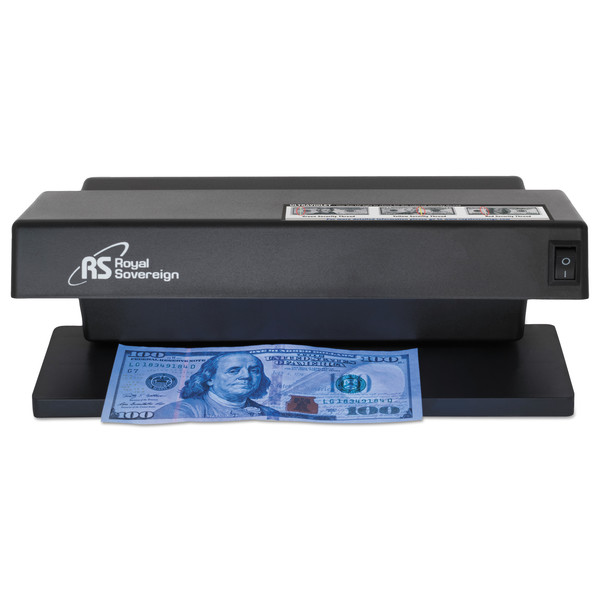 Royal Sovereign Ultraviolet Counterfeit Detector, US Currency, 10.6"x4.7"x4.7", Black RCD-1000